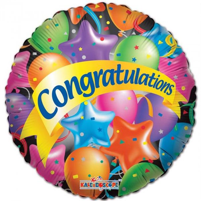 Colorful Congratulations 18" Balloon