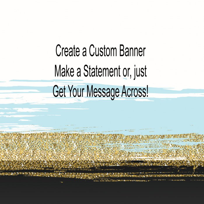 Glitter Beach Custom Banner - 12 x 24
