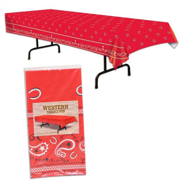 Red Bandana Table Cover