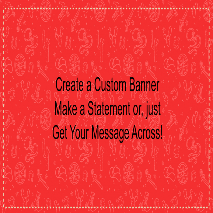 Western Icons Custom Banner - 24 x 48