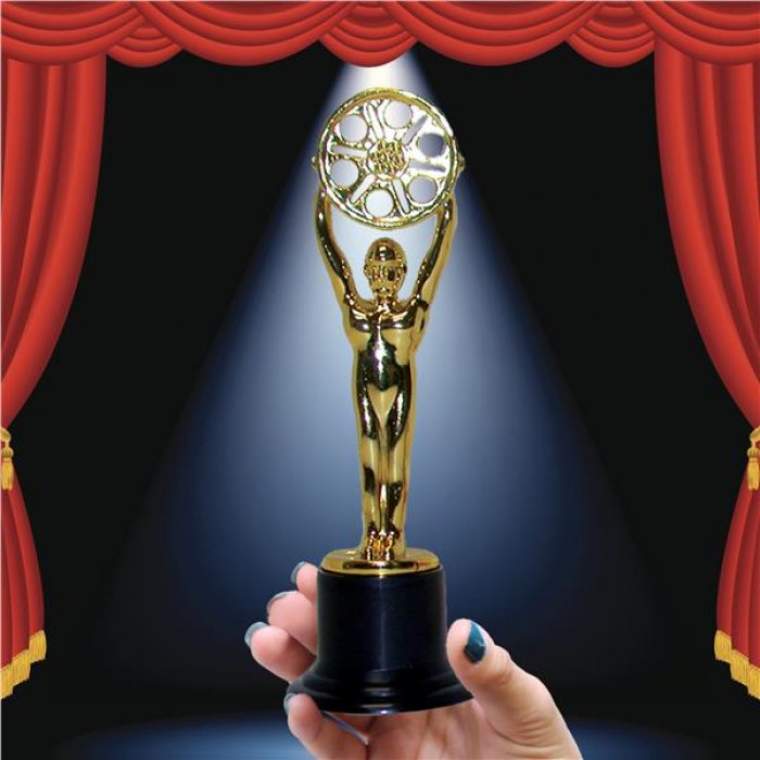 Movie Award Plastic Gold Statue
