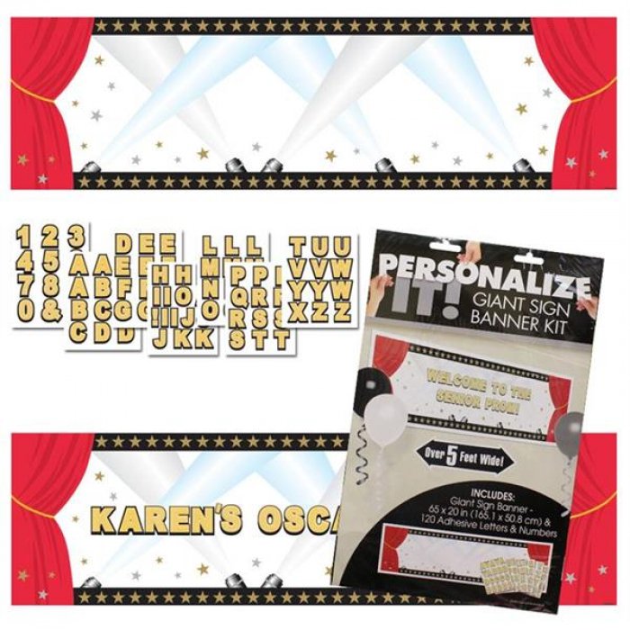 Hollywood Personalized Banner Kit