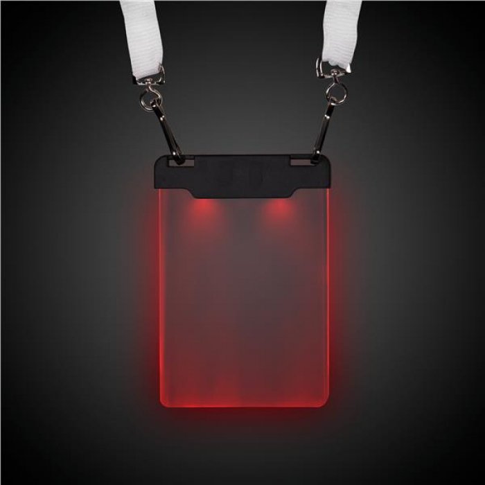 Red Sound-Activated LED Badge