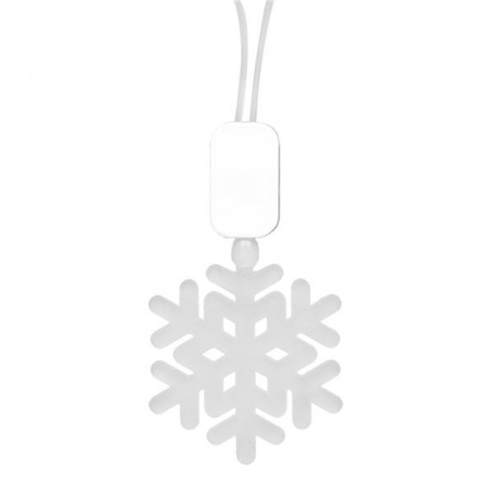 Blue LED  Snowflake Necklace