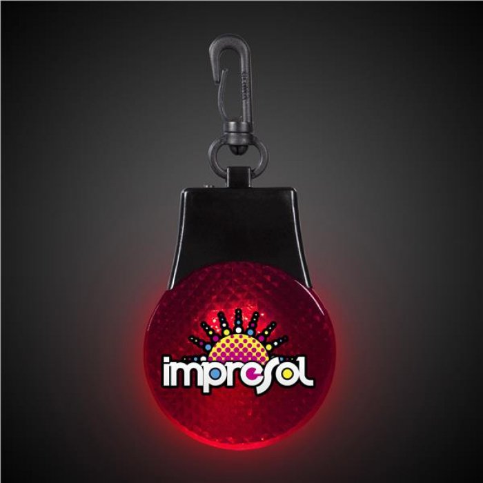 Red Light Up Safety Reflector