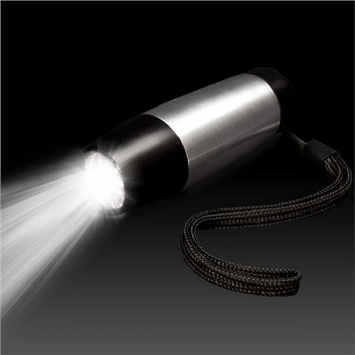 LED Black and Silver Mini Taper Flashlight - 4"