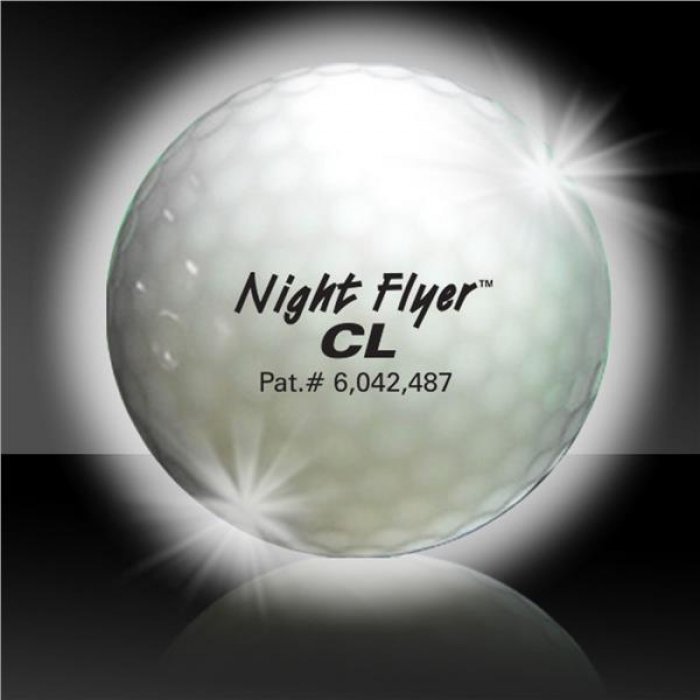 Night Flyer Golf Ball Constant On White LEDs