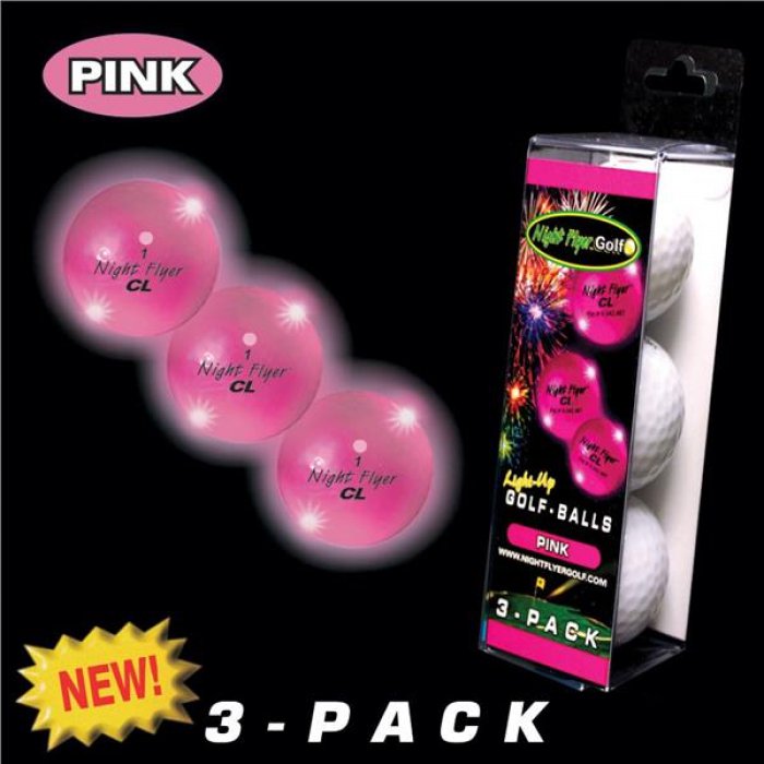 Night Flyer Pink Golf Balls