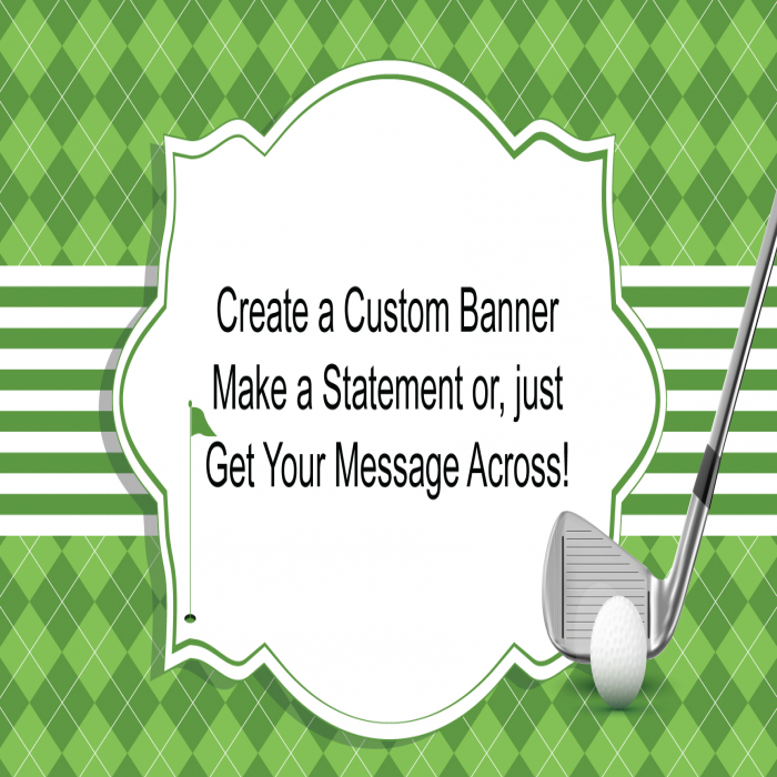 Golf Shot Custom Banner - 18 x 36 Golf Shot Custom Banner - 18 x 36
