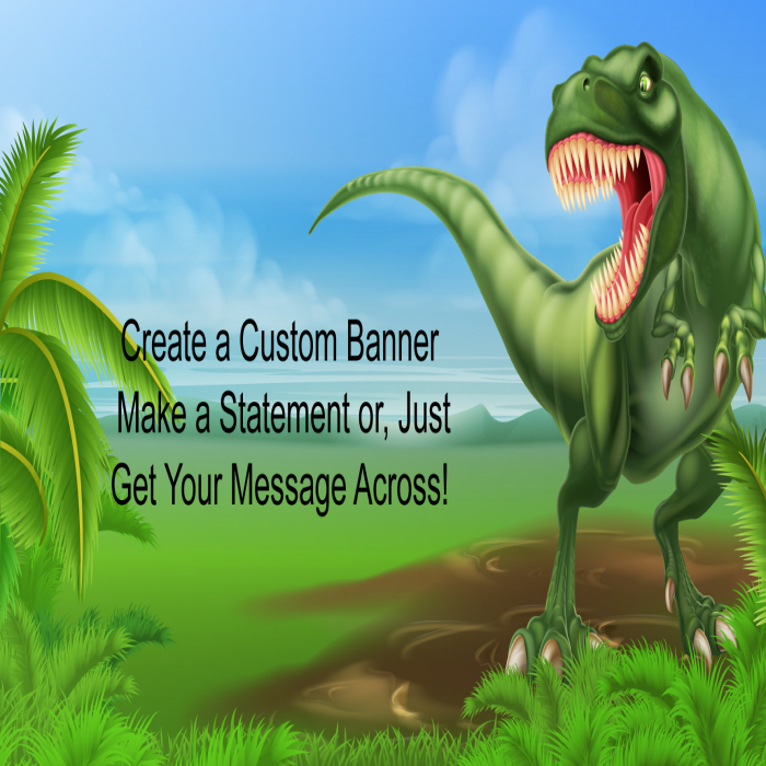 T-Rex Custom Banner - 24 x 48