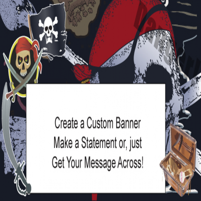 Treasure Hunt Custom Banner - 36 x 72