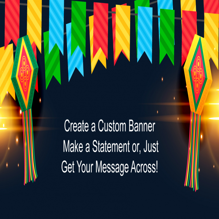 Festa Junina Custom Banner - 48 x 96