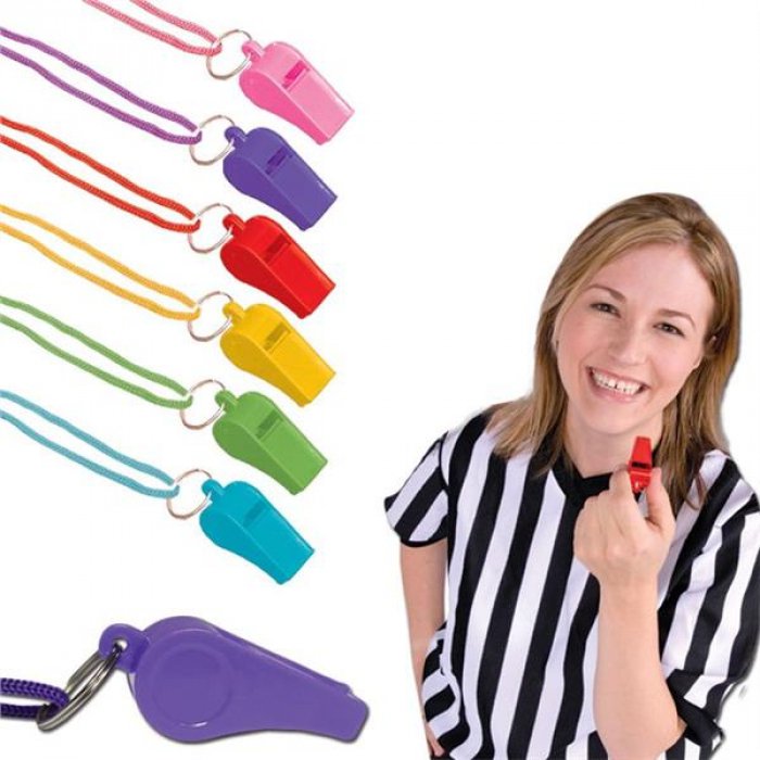 Colorful Plastic Whistles