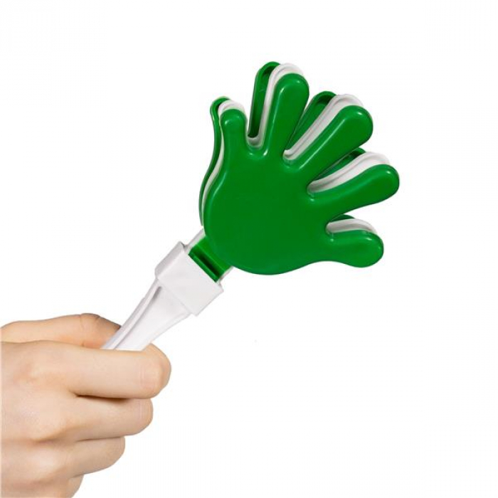 Green & White Hand Clappers Green & White Hand Clappers