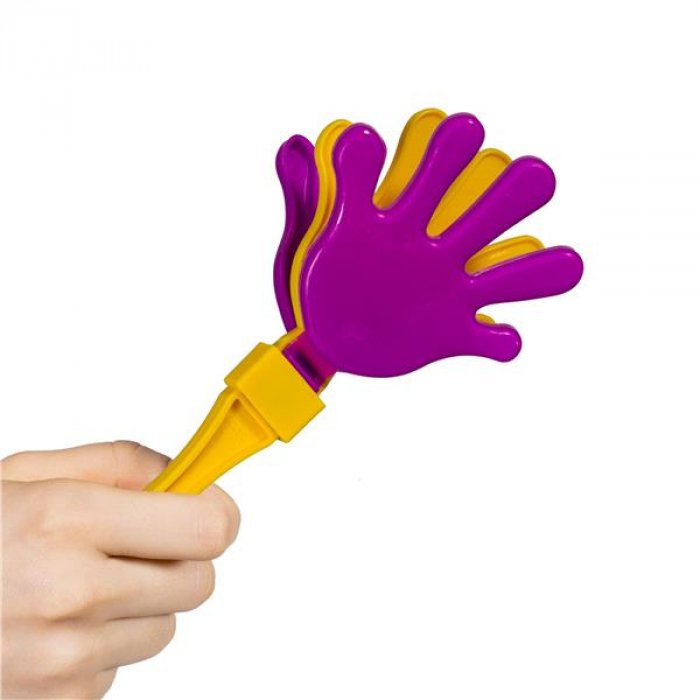 Purple & Yellow Hand Clappers