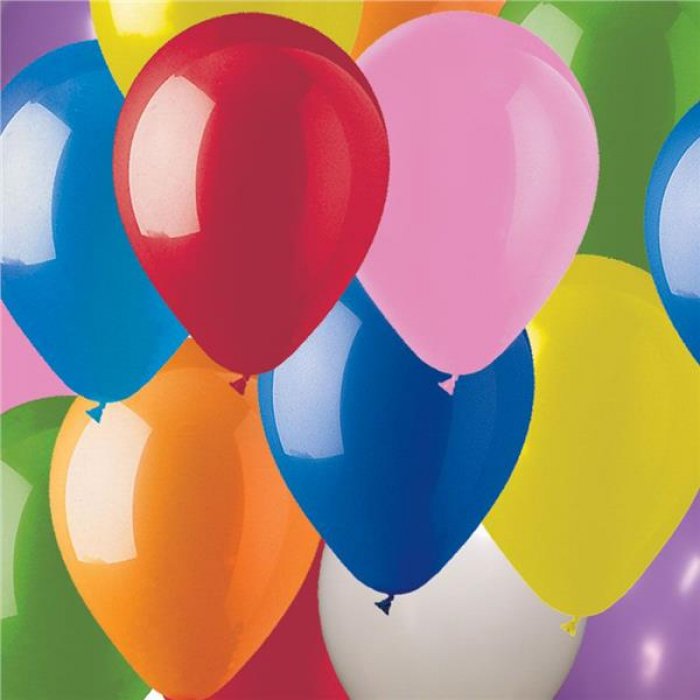 Assorted Color Latex 9" Balloons