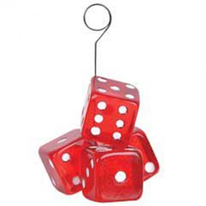 Red Dice Balloon Weight