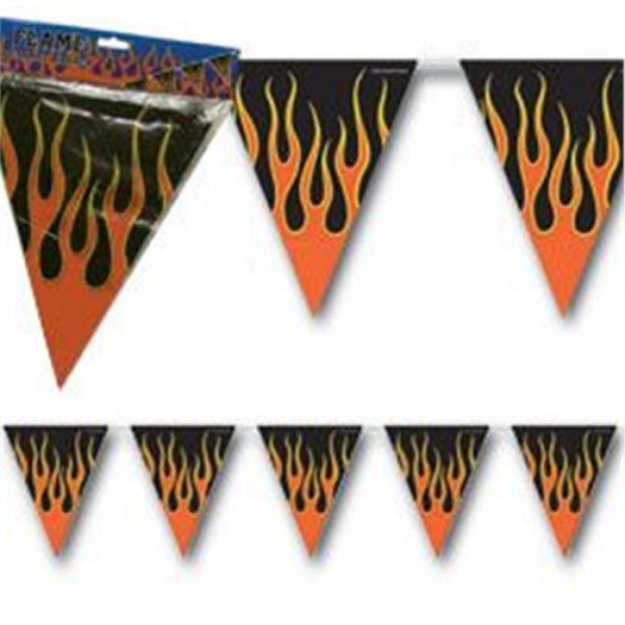 Flame Pennant Banner Decoration