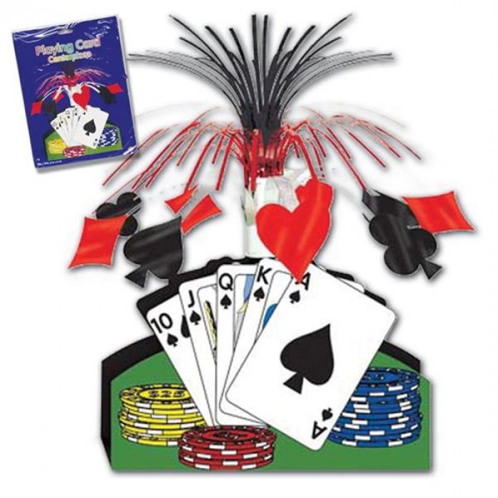 Playing Card 13" Centerpiece
