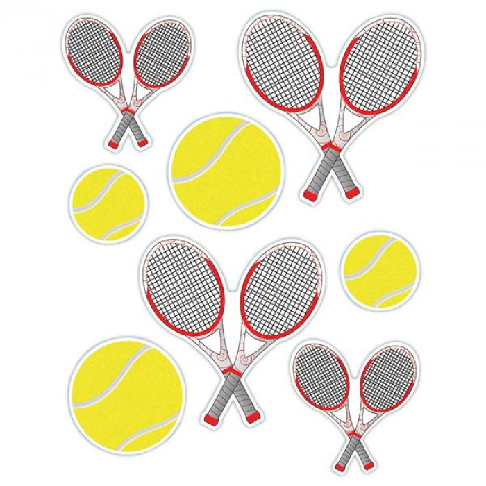 Tennis Cling Decorations