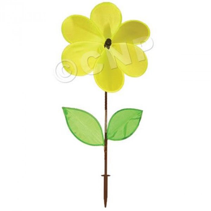 Yellow Flower Wind Spinner