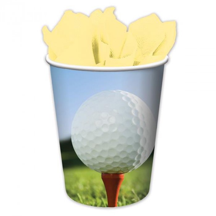 Golf Ball 9 Oz Cups - 8 Pack