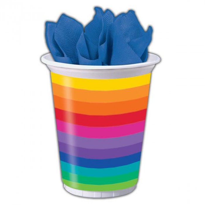 Rainbow Pride 16 oz Plastic Cups