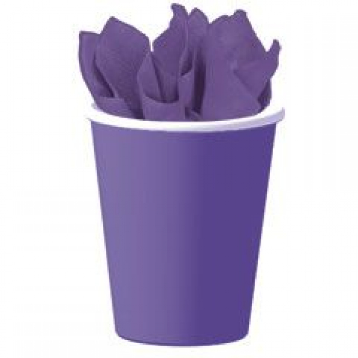 Royal Purple 9 oz Paper Cups