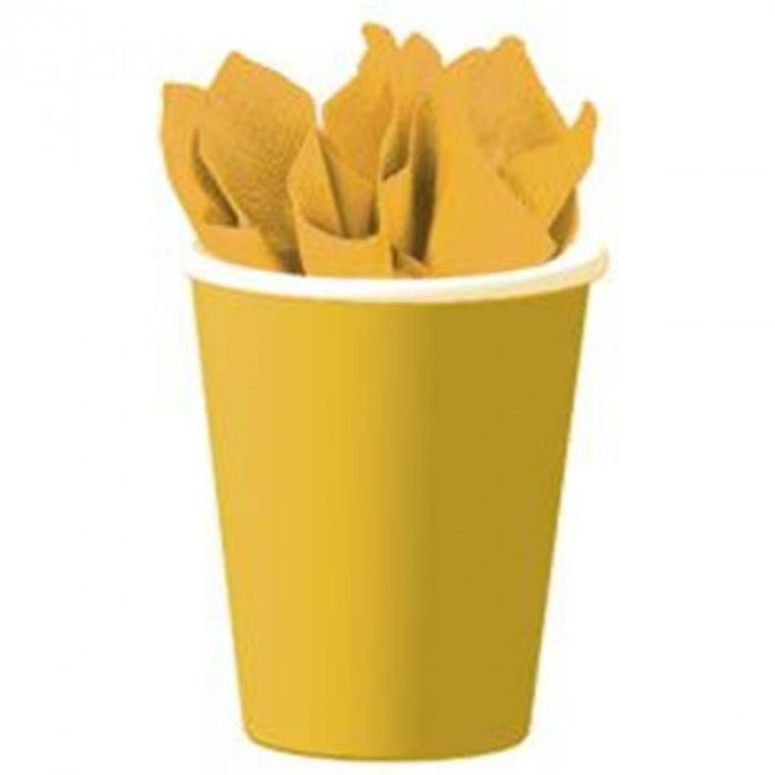 Yellow 9 oz Paper Cups