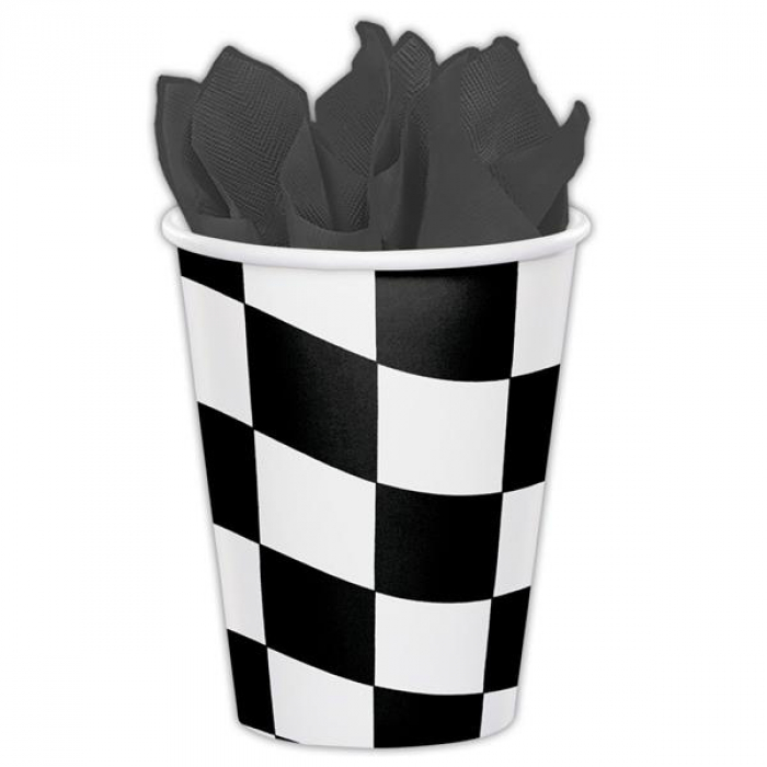 Checkered 9 oz Paper Cups