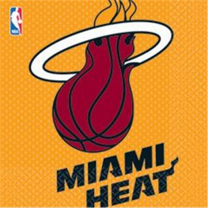 Miami Heat Lunch Napkins - 16 Per Unit