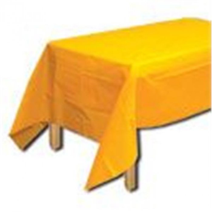 Yellow Plastic Table Cover