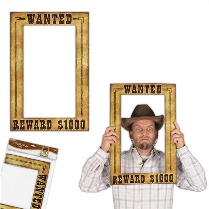 Western Wanted Sign Photo Frame