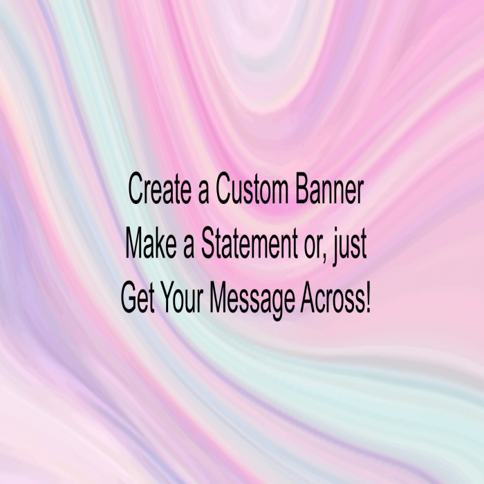 Pink Psychedelic Custom Banner - 24 x 48