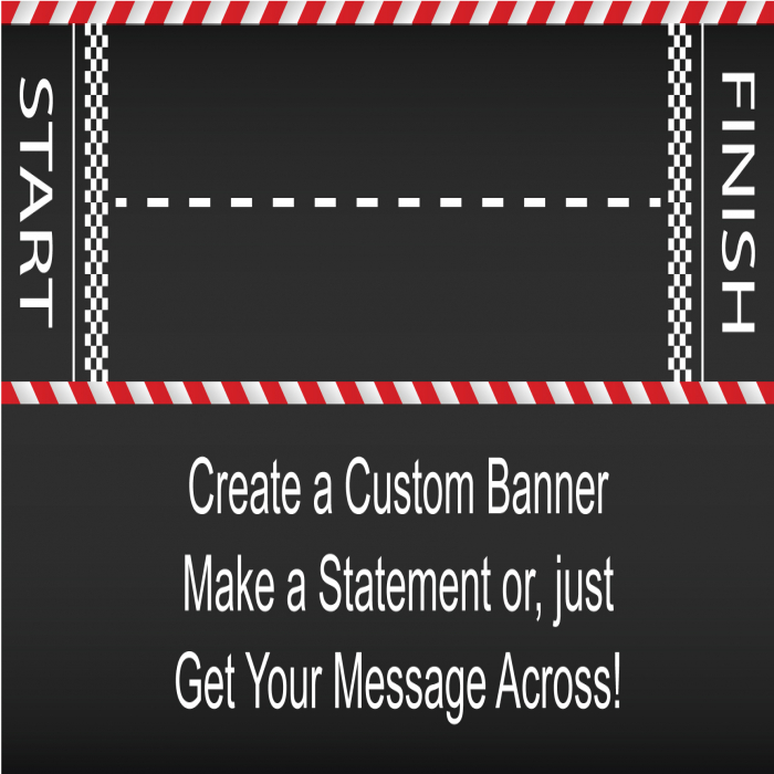 Finish Line Custom Banner - 24 x 48