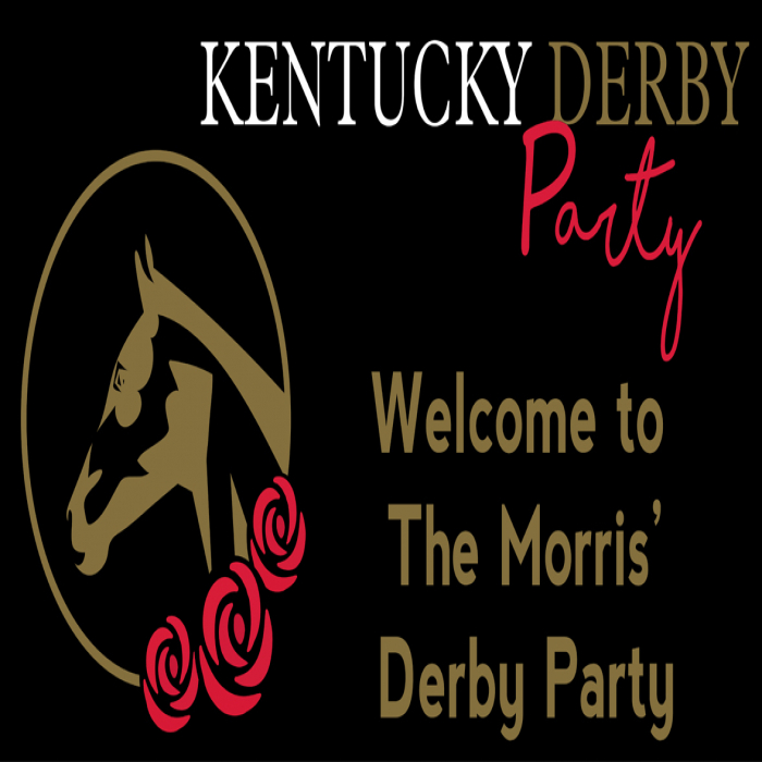 Kentucky Derby Custom Banner - 18 x 36 Kentucky Derby Custom Banner - 18 x 36