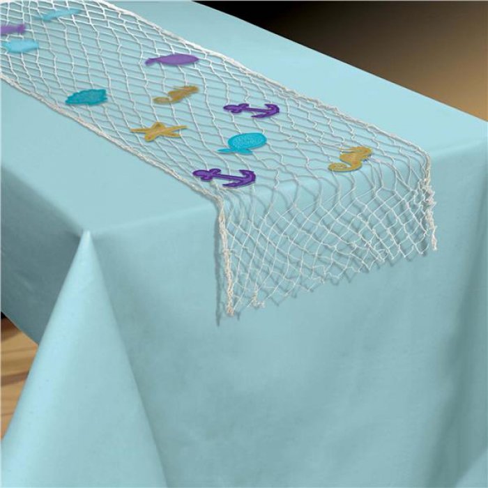 Mermaid Fish Net Table Runner Decorating Kit