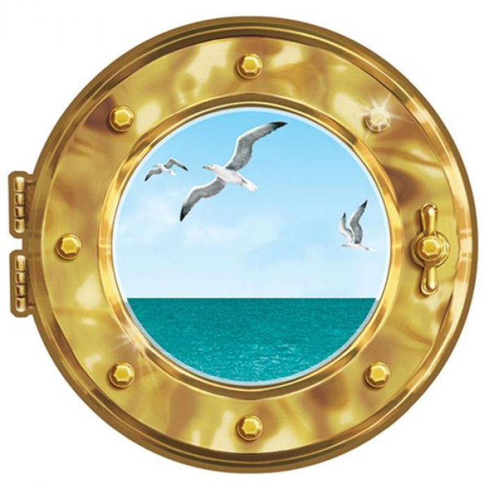 Ship Porthole Decoration Cling Ship Porthole Decoration Cling