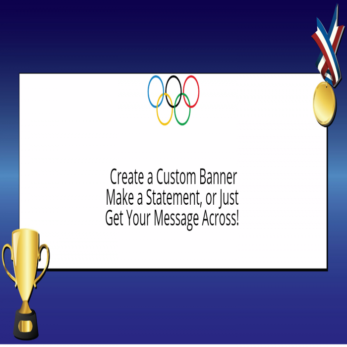 Olympic Gold Banner - 12 x 24 Olympic Gold Banner - 12 x 24