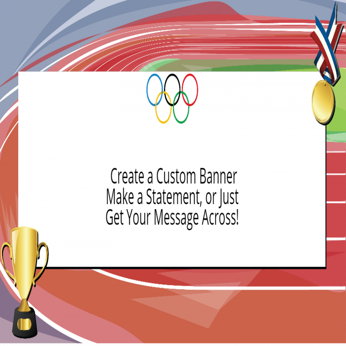 Olympic Rings Banner - 48 x 96