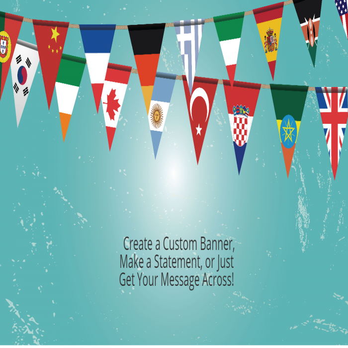 International Pennants Banner - 48 x 96 International Pennants Banner - 48 x 96