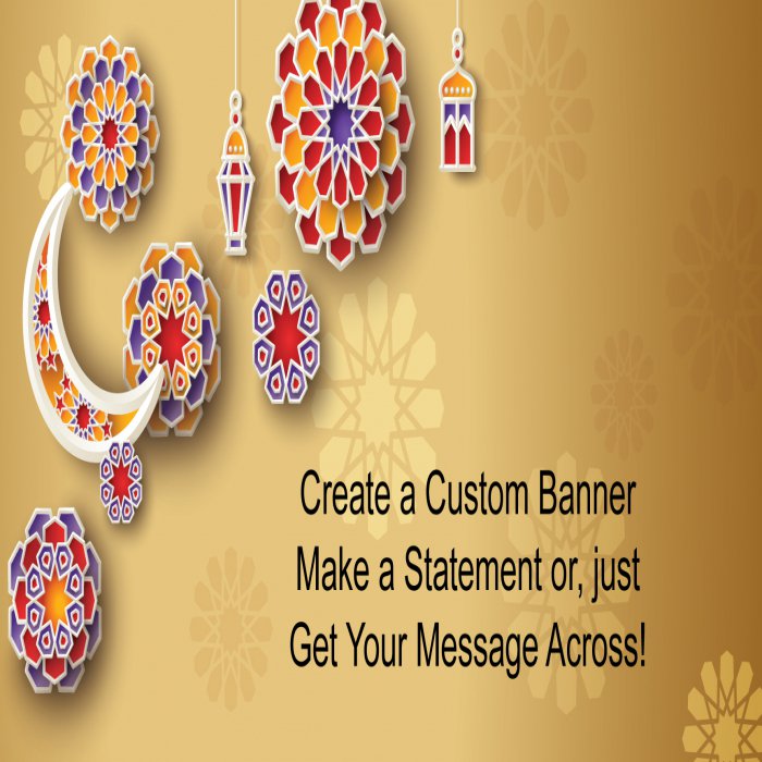 Ramadan Custom Banner - 12 x 24