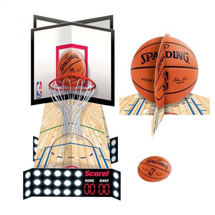 Spalding Basketball Table Decor Kit