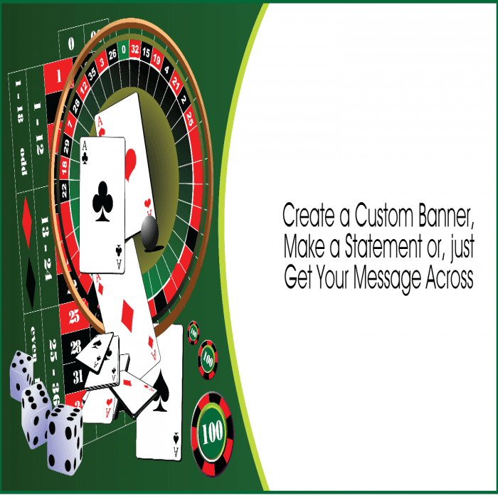 Casino Royale Custom Banner - 12 x 24