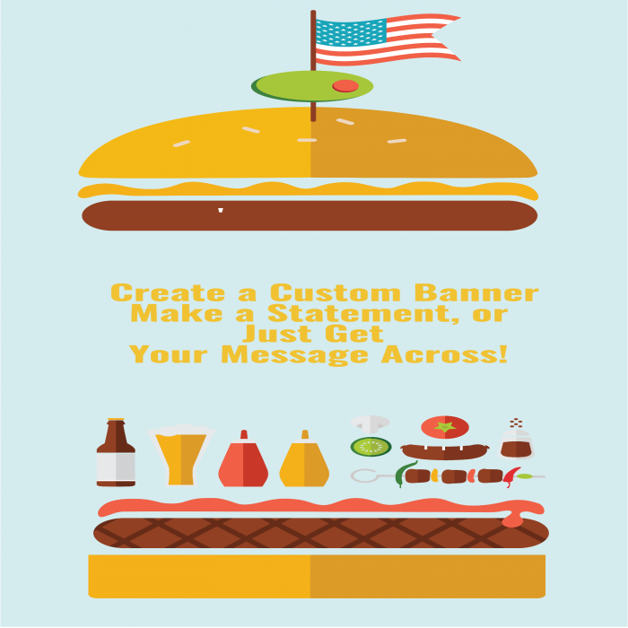 Burger Banner - 12 x 24