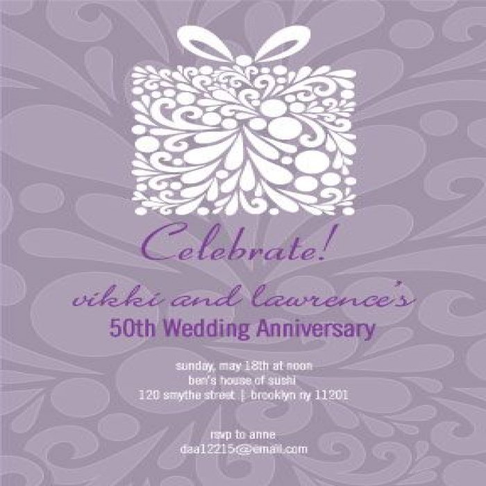 Floral Box Vertical Party Invitation - 4 x 6