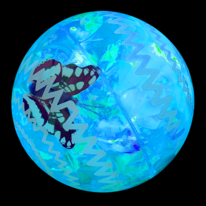 2.5" Light-Up Bounce Ball- Blue