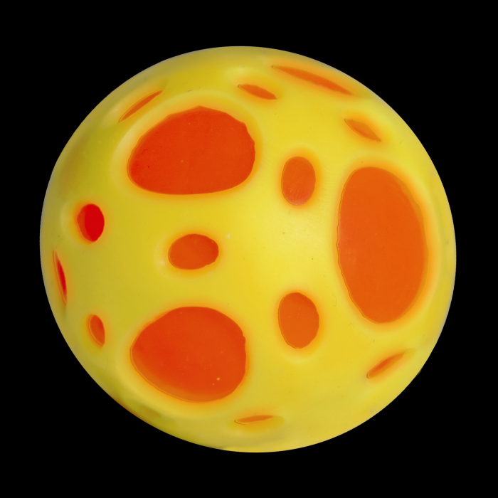 2.5" Light-Up Sports Ball- Yellow & Orange