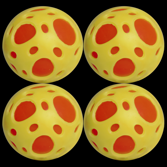 2.5" Light-Up Sports Ball- Yellow & Orange