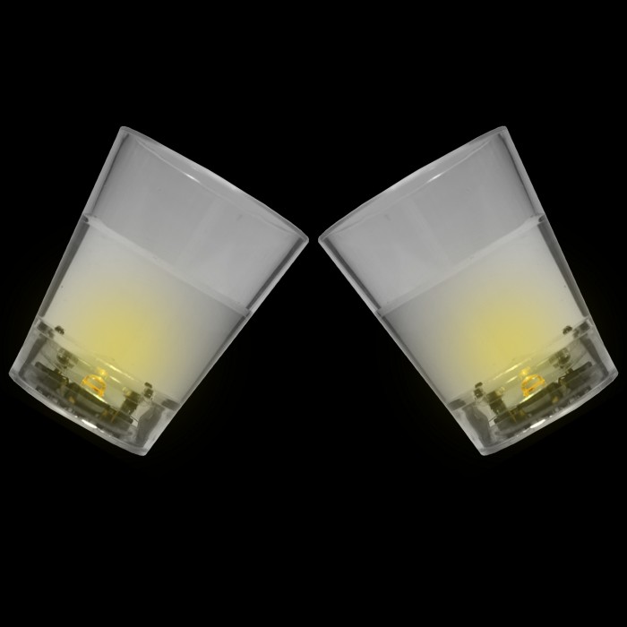 LED Light Up Liquid Activated Shot Glass - Yellow